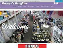 Tablet Screenshot of farmersdaughterformals.com